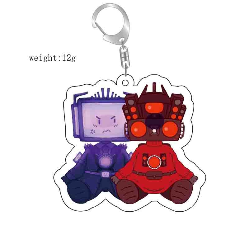 Picture of Cross-border new toilet man keychain skibidi toilet monitor Man TV man creative killer pendant batch