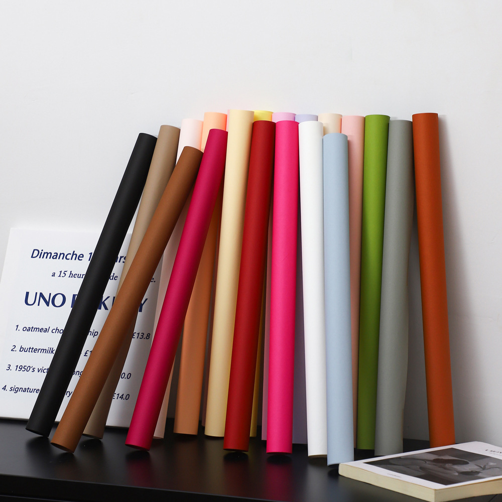 New High-End Wrapping Paper Waterproof Art Paper Colorful Fenghua Paper Bouquet Wrapping Paper Flower Wrapping Material