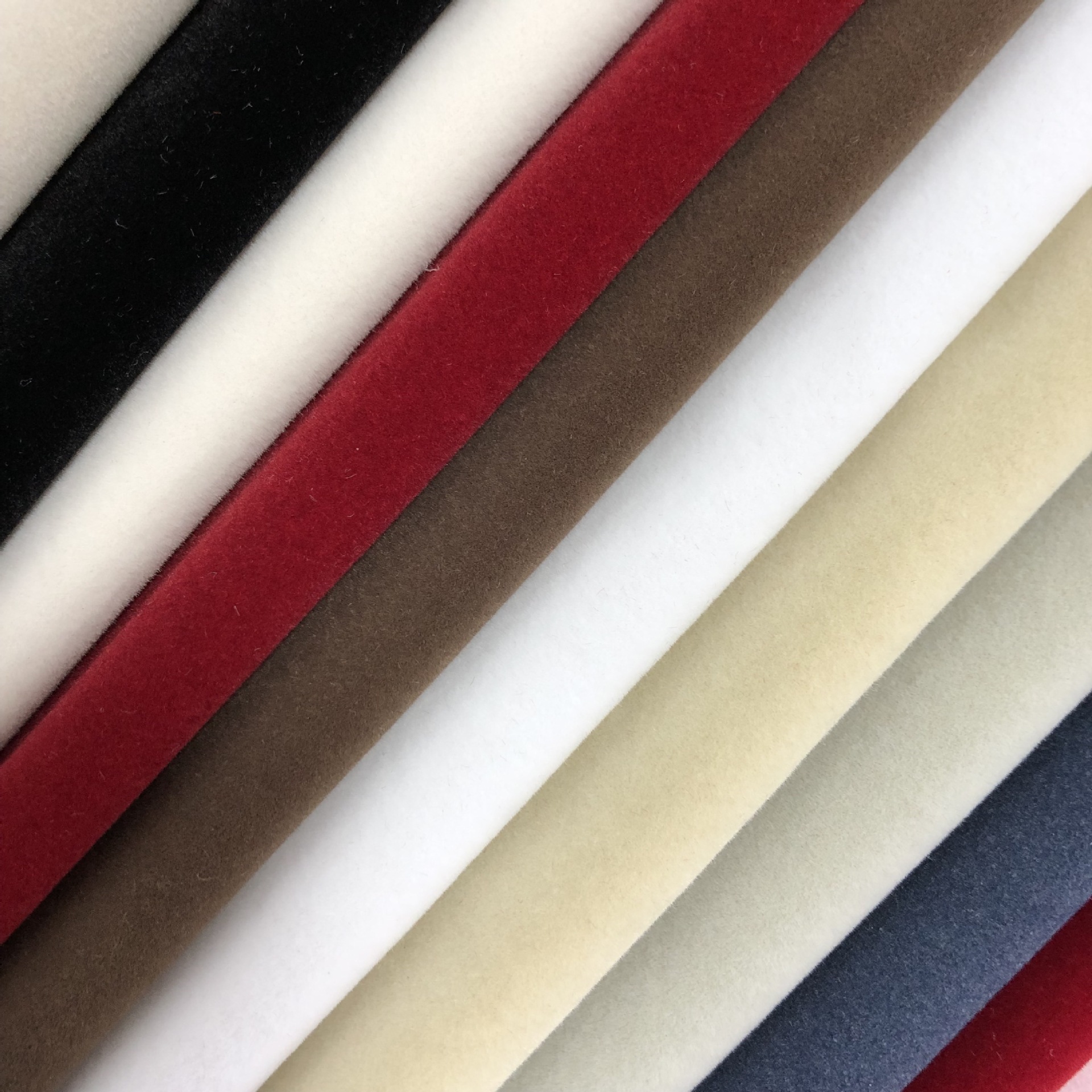 in stock Multicolor Knitted Bottom Flocking Fabric Jewelry Flannel Bag Bundle Pocket Bag Lining Nylon Plush Fabric Wholesale