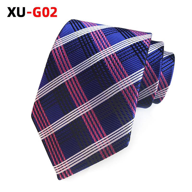 Picture of Factory Ready Supply 2025 New Polyester Jacquard Fashion Plaid Tie Formal Tie