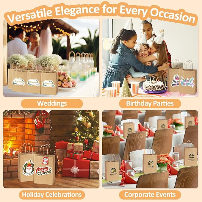 High-Quality Kraft Paper Amazon Temu Popular Birthday Gift Exquisite Packaging Wholesale Order Printable Wear-Resistant and Waterproof