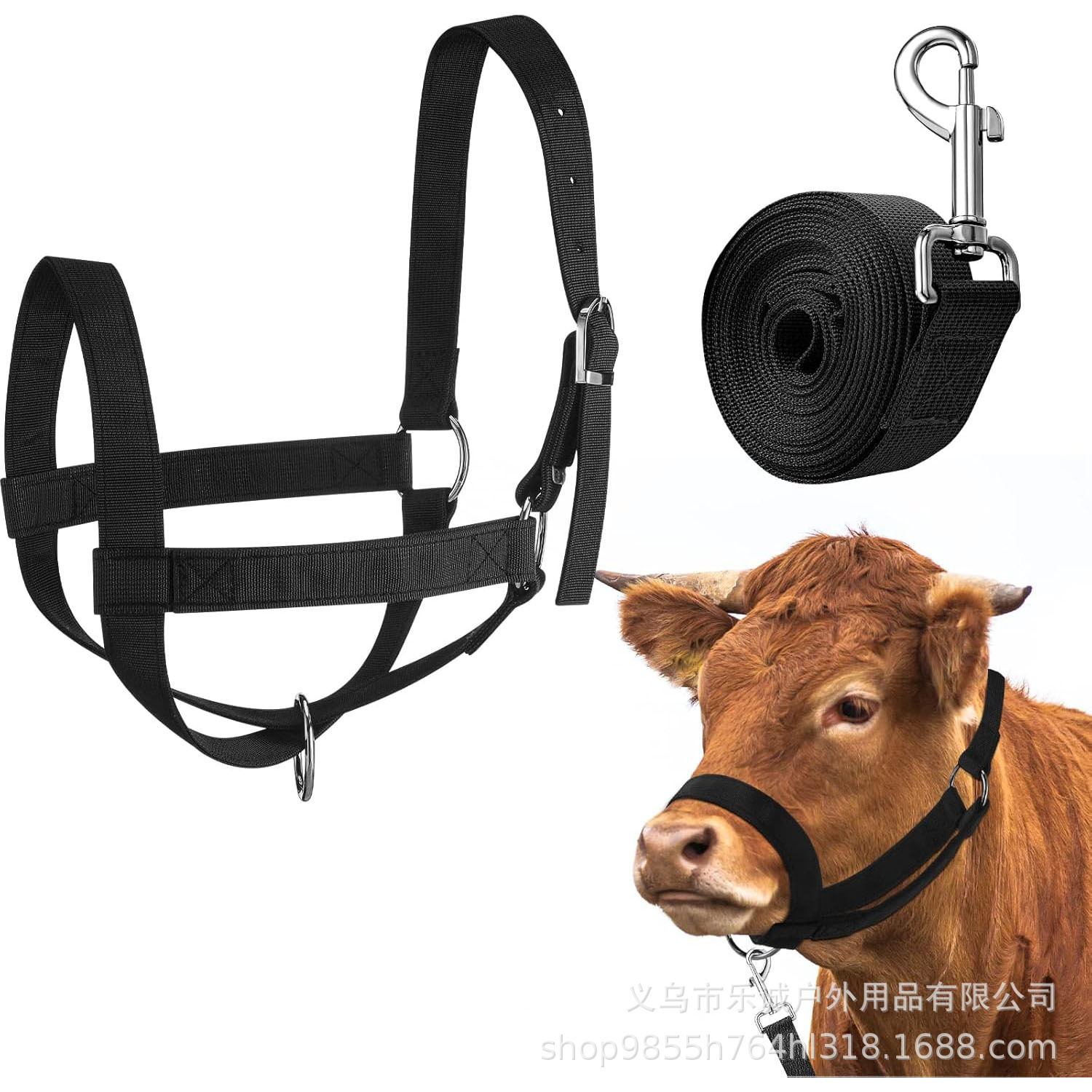 Picture of Equestrian Supplies Adjustable Cow and Horse Harness Cow and Horse Sling Traction Rope Amazon Cross-Border Dropshipping