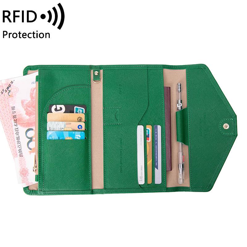 Picture of Cross-Border Passport Bag for Women 2023 New Rfid Multi-Functional Ticket Document Bag for Men and Women Overseas Travel Passport Holder