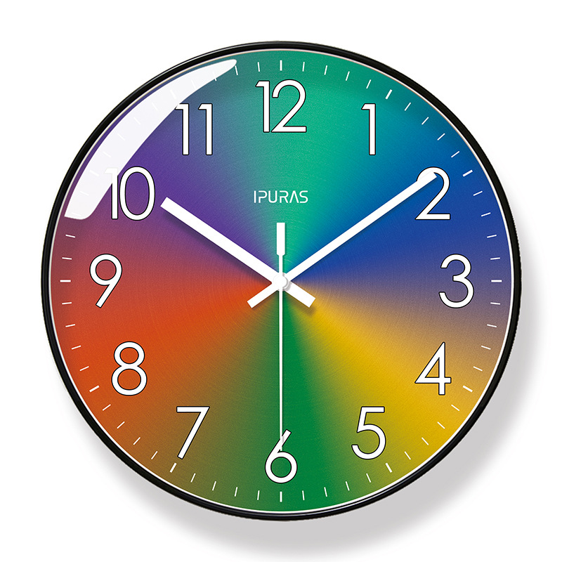 Picture of Ipla 6828 Wall Clock Living Room Clock Simple Nordic Fashion Home Clock Wall Watch Silent Seconds Sweeping Quartz Clock