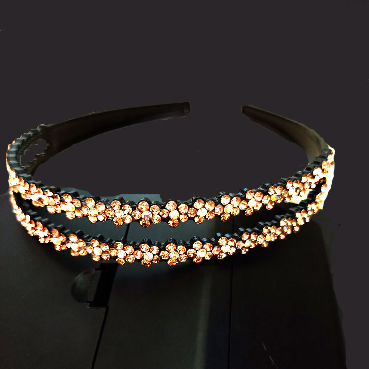 Korean-style Non-slip Toothed Double-row Plum Blossom Hairband Women's Children's Hairpin Hairpin Hairpin Headwear Women's Simple All-match Jewelry