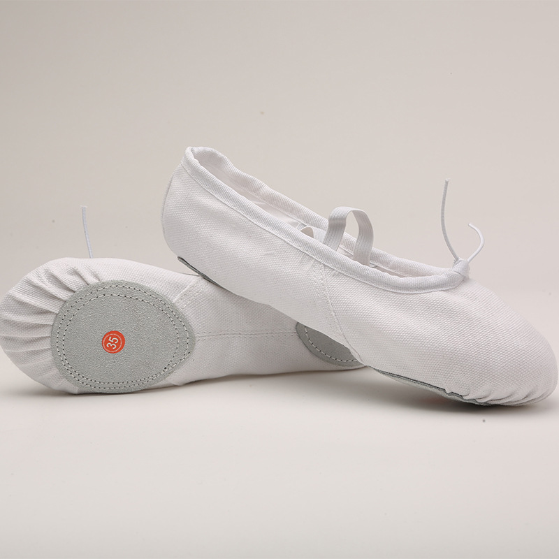 Picture of Dance shoes lace-free elastic female children's soft bottom exercise shoes indoor body yoga cat claw dancing shoes wholesale