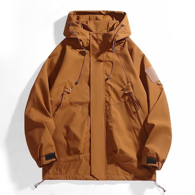 2024 Outdoor Charge Clothing New Fashion Brand Couple Loose Tooling Windproof Waterproof Jacket Coat Men