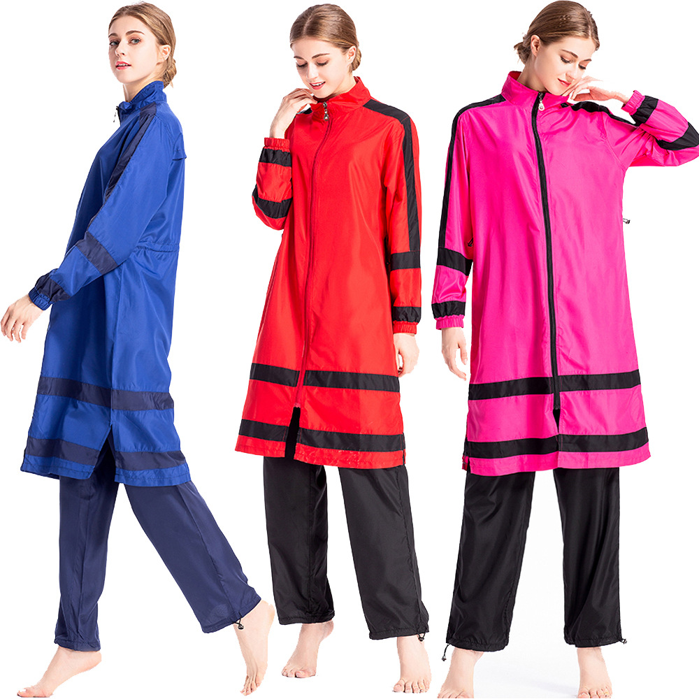 M-4X Muslim Swimwear Southeast Asian Hui Conservative Three-Piece Sportswear Swimming Suit S002 Skirt Style