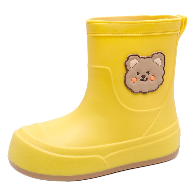 Cute Cross-border Cartoon Rain Boots Women's Non-slip Wear-resistant Low-barrel Waterproof Shoes Korean-style Short-barrel Camping Outdoor Rain Boots for Students