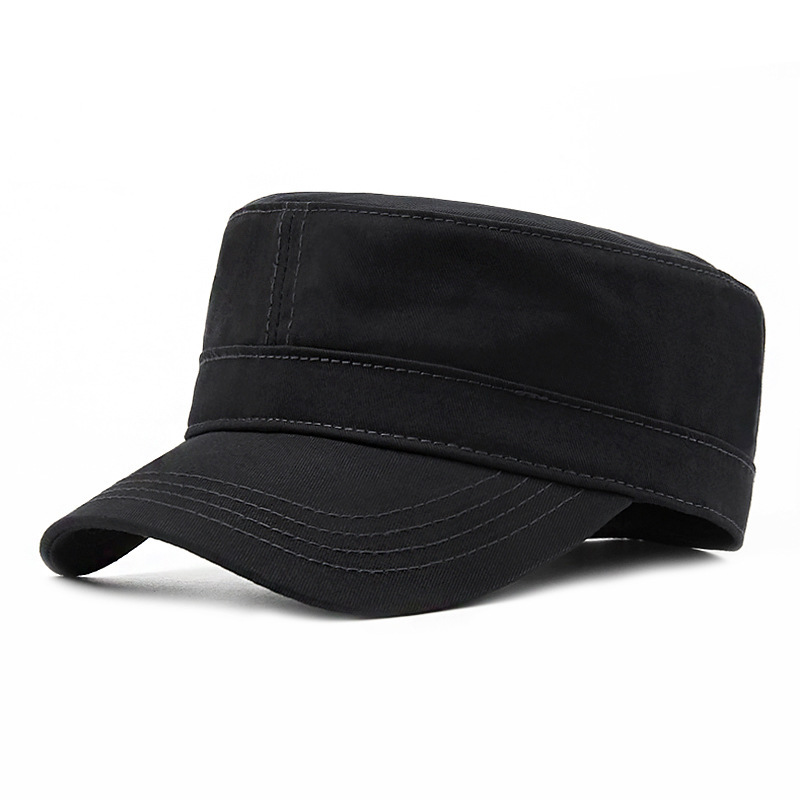 Picture of Hat Men's Spring and Autumn Full Sealed Flat Top Hat Middle-aged Outdoor Casual Cap Non-opening Big Head