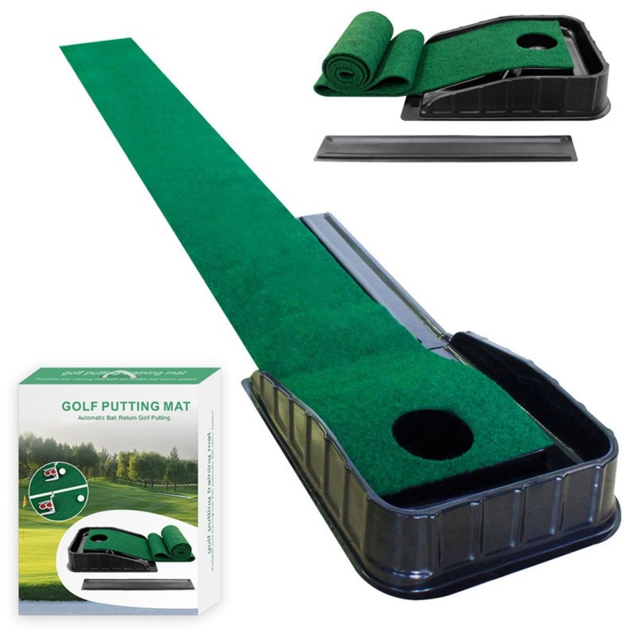Source manufacturer golf blister putter exerciser automatic return putter blanket indoor putter practice