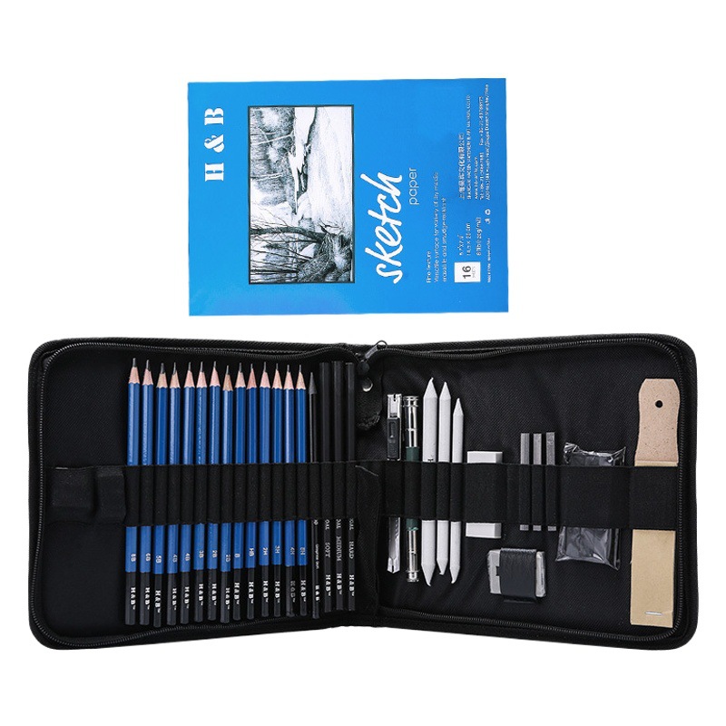 35 PICK PAINTING PENCIL suit SKETCTING KIT FULL SET ART OLD PENCIL CARBON PENCIL FOR PAINTING