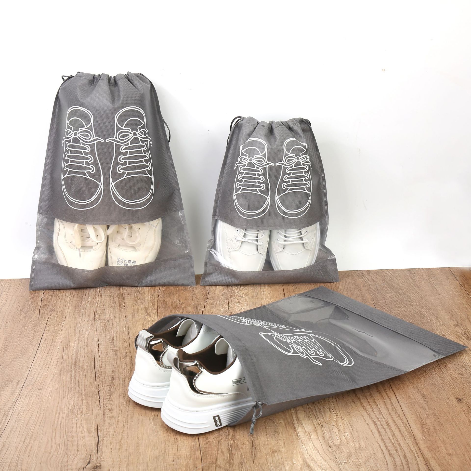 Non-Woven Shoe Storage Bag Drawstring Bag Home Travel Storage Bag Dustproof Dustproof Environmental Protection Bag Drawstring Shoe Bag