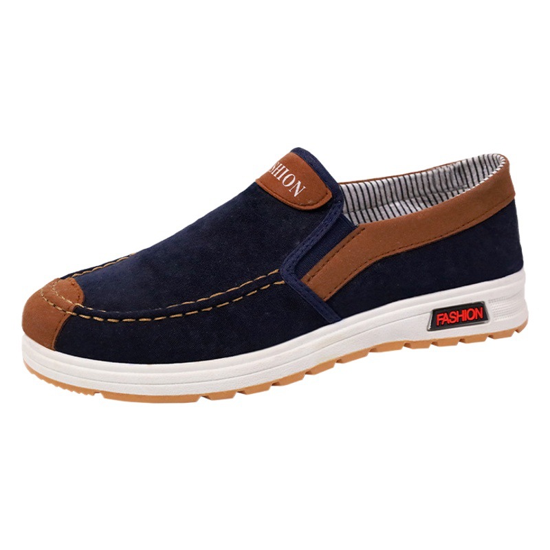 Old Beijing cloth shoes men's slip-on casual men's shoes spring and summer new stain-resistant deodorant breathable shoes lazy thin
