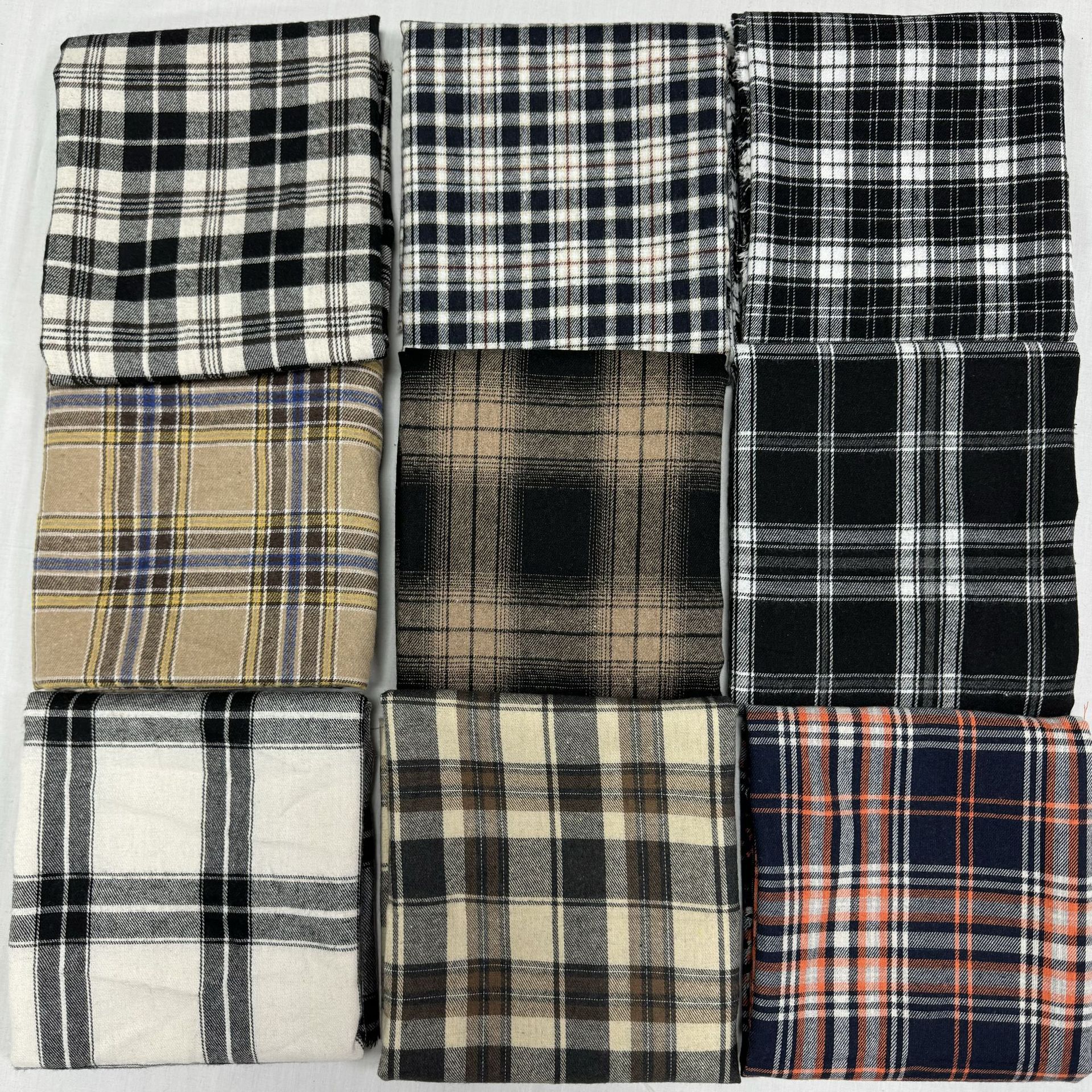 Brinded Polyester Cotton Plaid Fabric Youth Plaid Fabric Yarn-dyed Twill Woven Jacquard Plaid Fabric Shirt Children's Wear Fabric