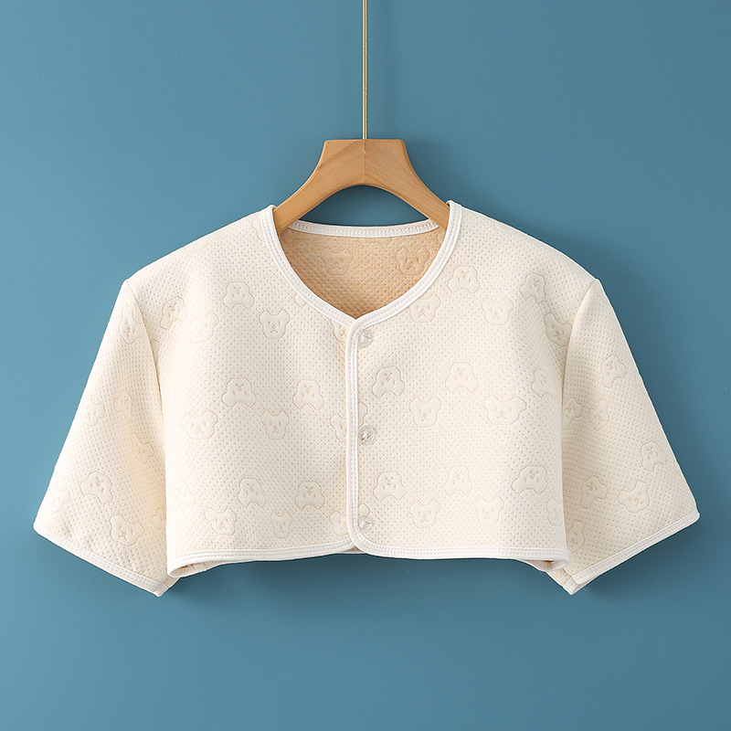 Summer Air-conditioning Room Shoulder Pad Cervical Spine Waistcoat Moon Shawl Warm Sleeping Pregnant Women Feeding Office Cold-proof Colored Cotton