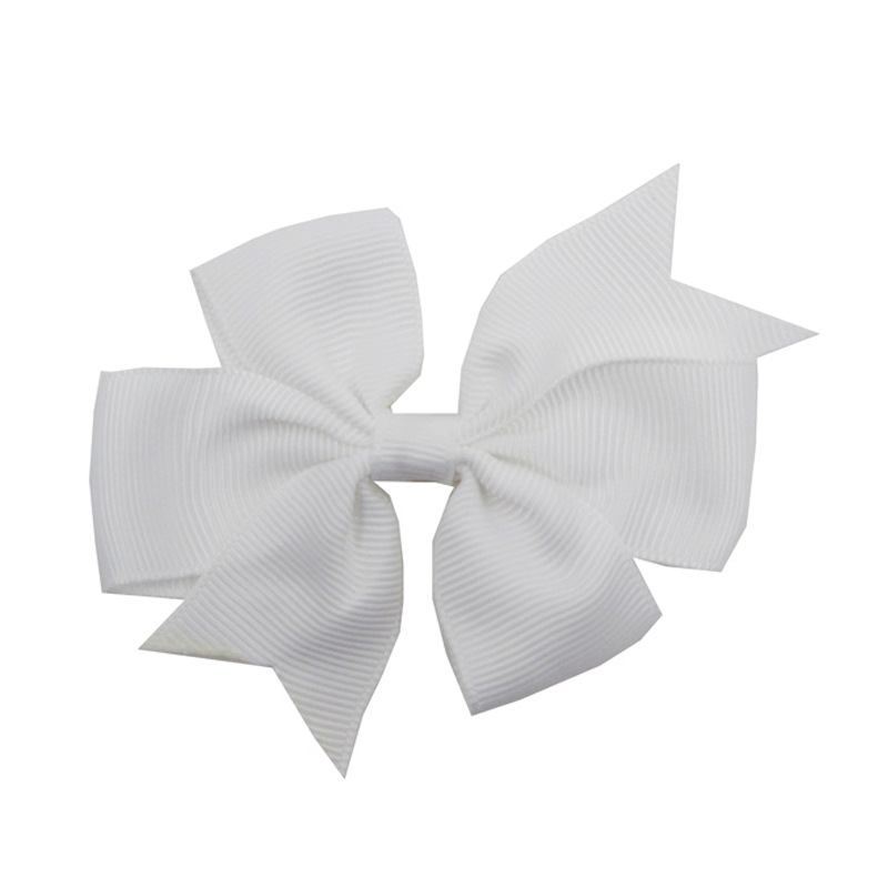 Picture of European and American New Kidsren's Hairpins 8cm Swallowtail Bow Hairpin V-Shaped Ribbed with Bow Hair Accessories Head Flower