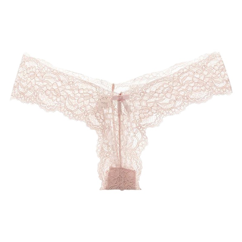 New Lace Women's Underwear Large Size Sexy Women's Thong T-Pants Transparent Lace Sexy Underwear Women's Cotton Stall