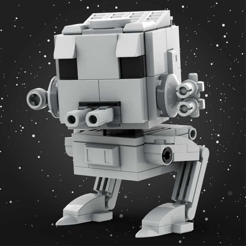 Compatible with Lego Domestic Building Blocks Moc-61992 Planet Series At-St Combat Robot Toy Model