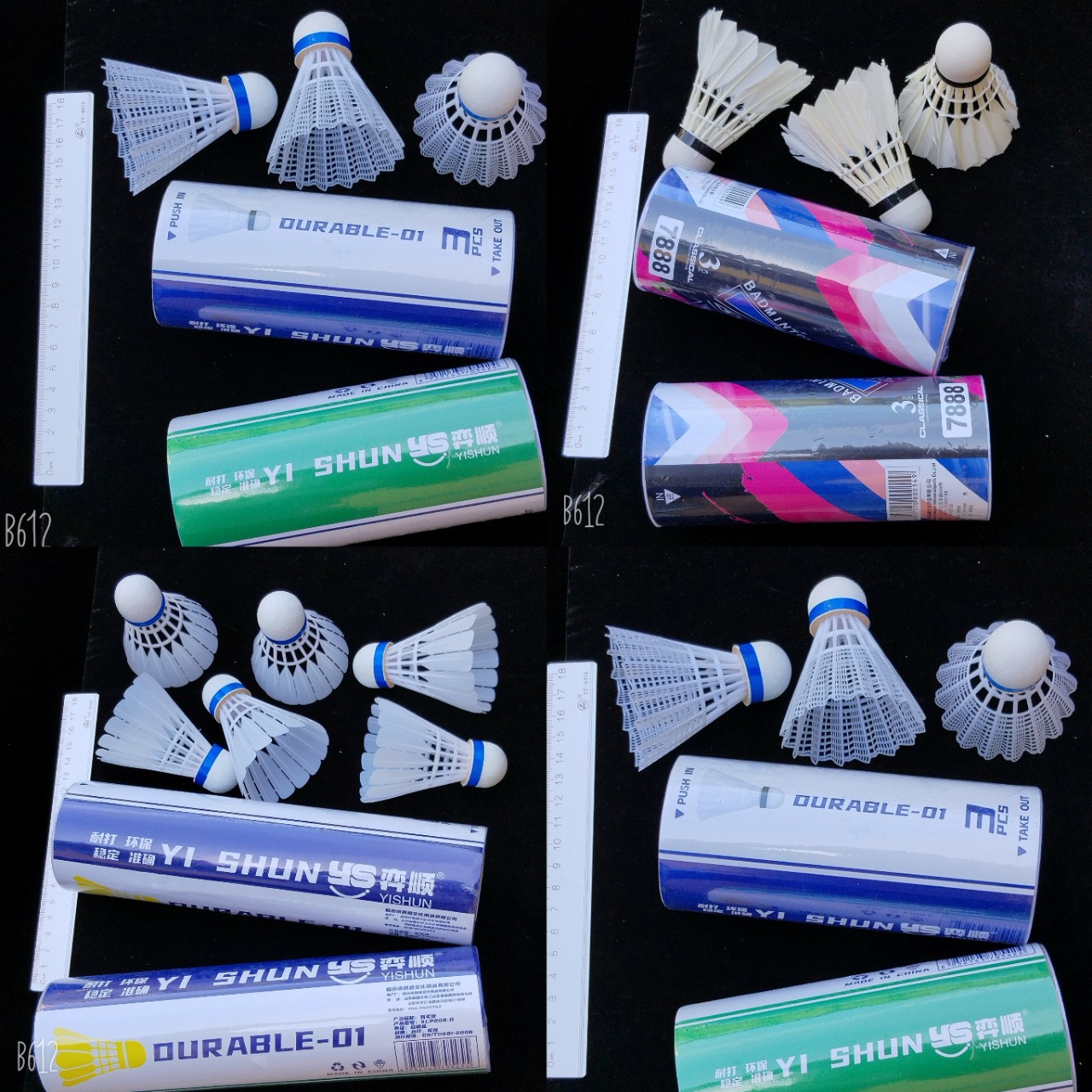 Simulated Badminton Durable Nylon Balls 3-Pack 6-Pack Indoor and Outdoor Windproof Training Sporting Goods