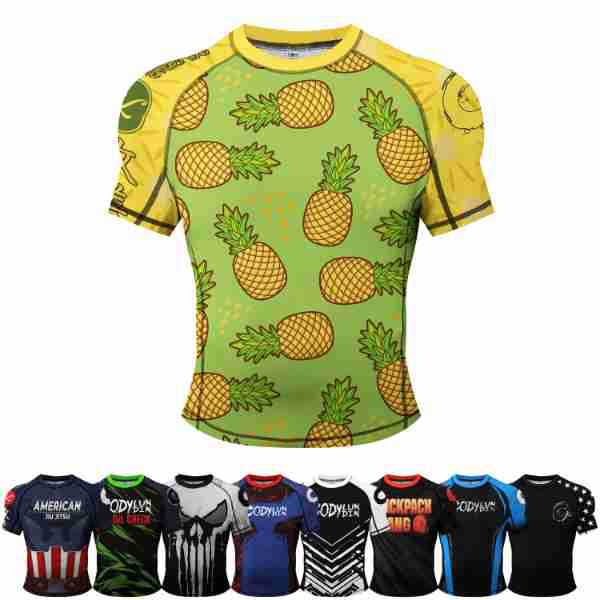 New leisure sports short sleeve sweat-wicking quick drying summer and autumn fashion exquisite printing trend high elastic round neck short sleeve