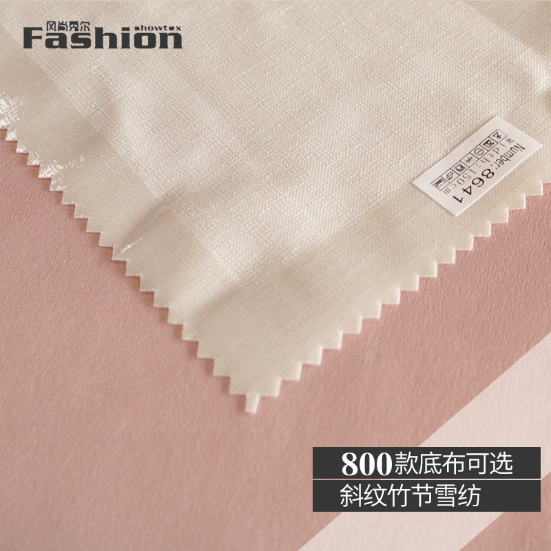 In stock a-530 T8641 75D Doris bamboo joint digital printing base cloth white semi-finished Hanfu cloth