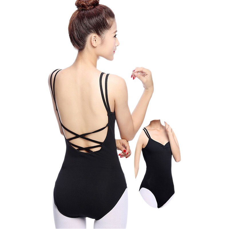 Gymnastics Suit Adult Female Training Sling Body Suit Female Student Art Test Ballet High Hip Training Suit Dance Suit
