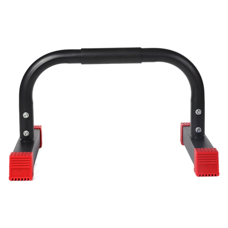 Household Fitness Equipment H-type Push-up Bracket Auxiliary Training Square Tube Red Foot Cover Small Push-up Balance Bar