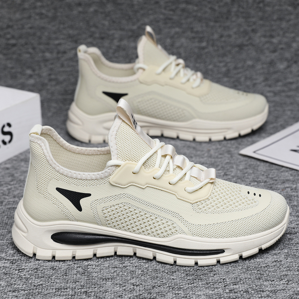 New Men's Casual Shoes Korean Flying Mesh Shoes Lightweight Breathable Shoes Men's Casual Sneakers Men's Shoes Comfortable