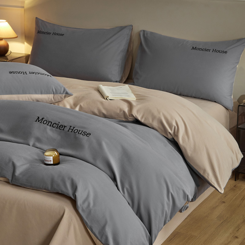 Picture of Light luxury cotton sanding four-piece set thickened high quality 100 cotton autumn and winter wholesale bed linen bedding