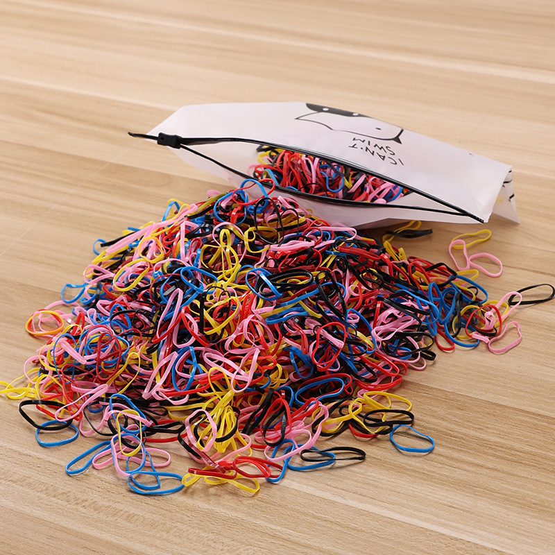Picture of Children's Hair Rope Disposable Rubber Band Girls' Baby Strongly Pull Constantly Boxed Small Hair Rings Do Not Hit Hair Rope