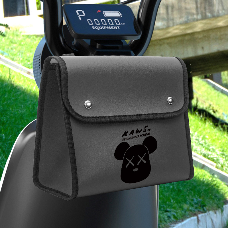 Picture of Electric Car Hanging Bag Front Rainproof Hanging Bag Bicycle Storage Bag Large Capacity Charger Storage Bag