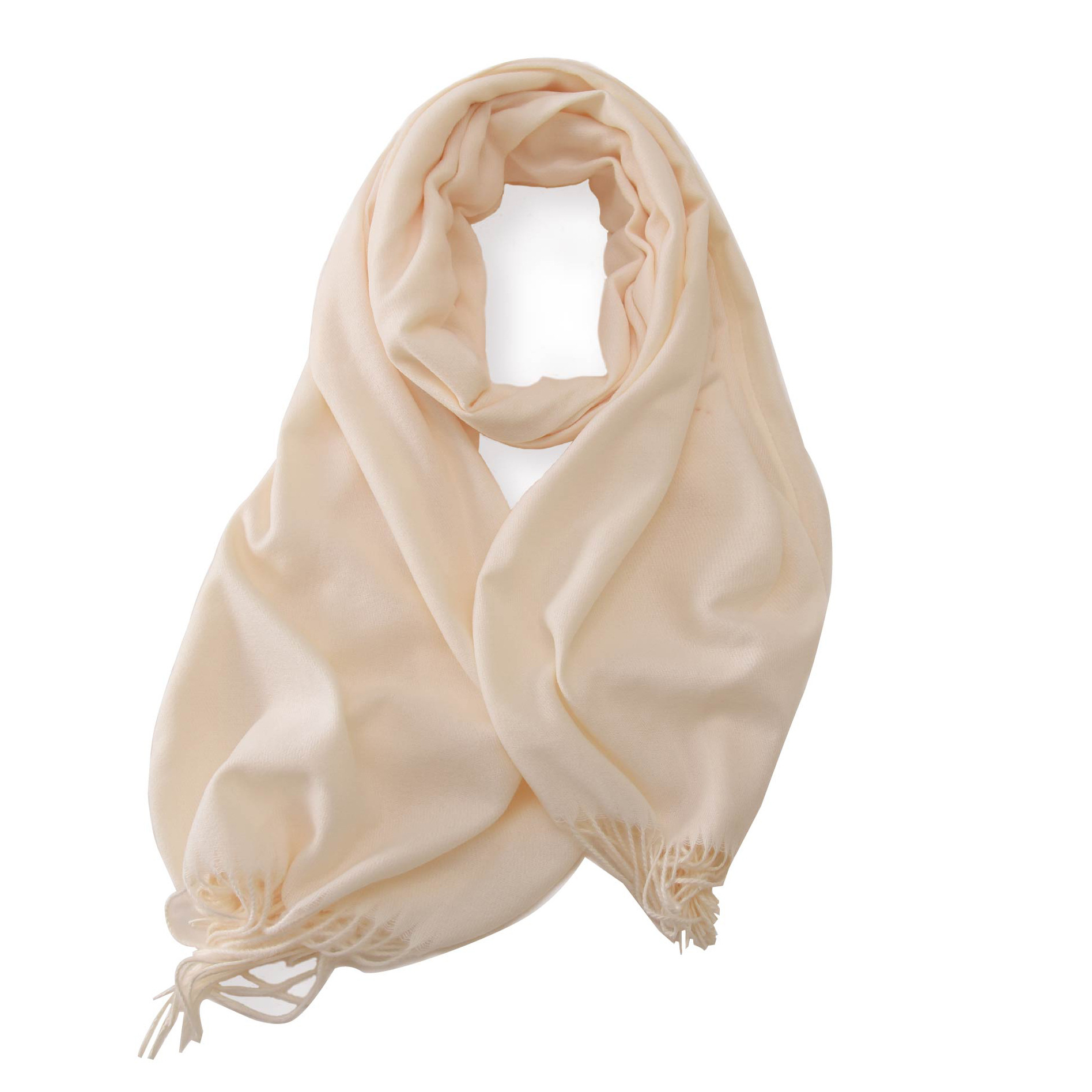 Picture of 2025 Red Scarf Women's Winter Cashmere Solid Color Scarf Shawl High-grade Warm Korean Style Tassel Scarf Men's All-match Scarf