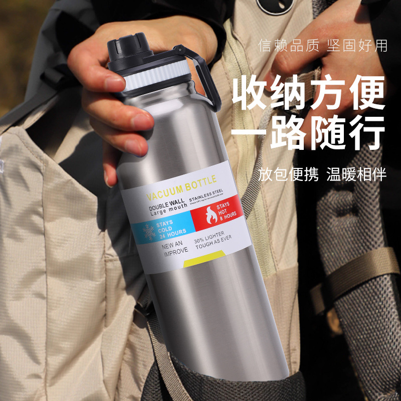 Picture of Cross-Border 304 Stainless Steel Space Kettle Large Capacity Thermos Cup Car Space Kettle Outdoor Cycling Mountaineering Kettle Wholesale