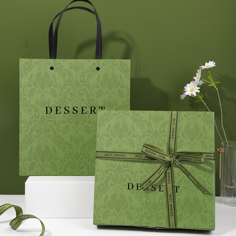 Picture of 2025 Mung Bean Sorbet Packaging Box Gift Box Mid-Autumn Flip-Top Egg Yolk Crisp 9-Square Grids Ice Skin Mooncake Pastry Box