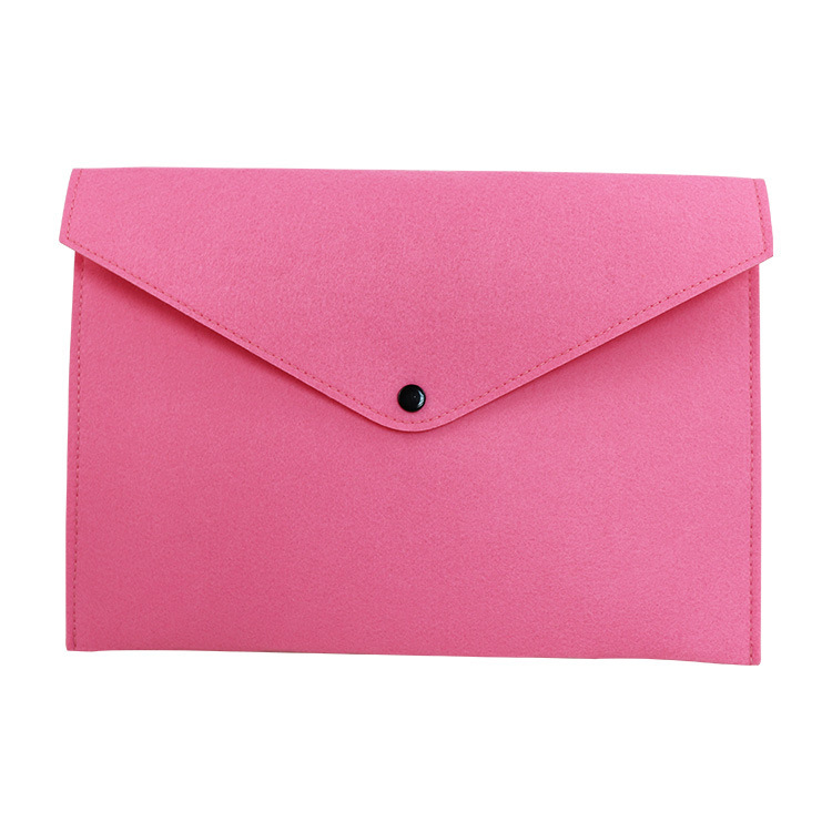 Picture of Cross-border wholesale A4 creative felt file bag portable file bag solid color felt products file bag customization
