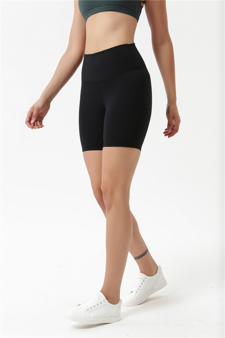Picture of A generation of new sports yoga shorts women's double-sided sanding nude running shorts high waist hip shorts