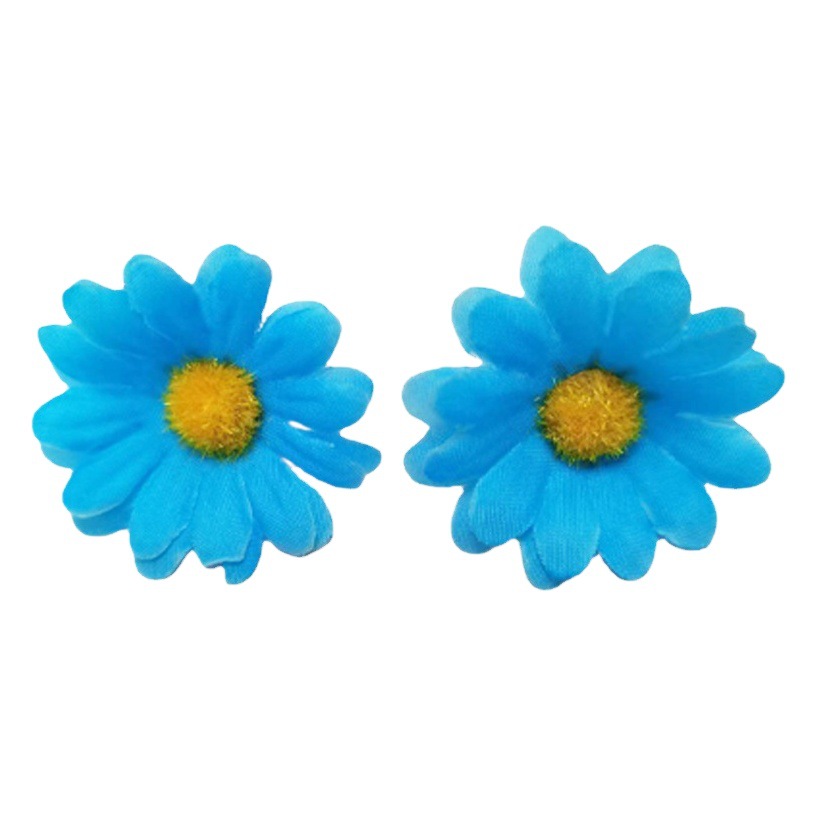 Simulated 4cm Small Chrysanthemum DIY Sun Flower Head Small Daisy Arch Road Leading Flower Arrangement Flower Garland Head Jewelry Wholesale