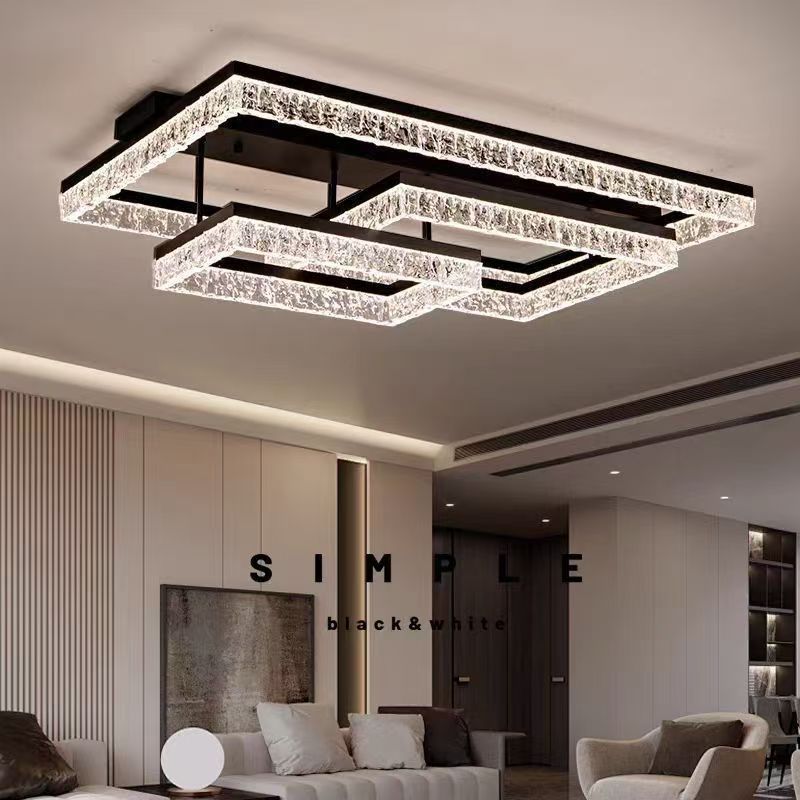 Picture of Internet Celebrity Living Room Lamp Ceiling Lamp Simple Atmospheric Home Italian Style Light Luxury Ice Crack Bedroom Lamp