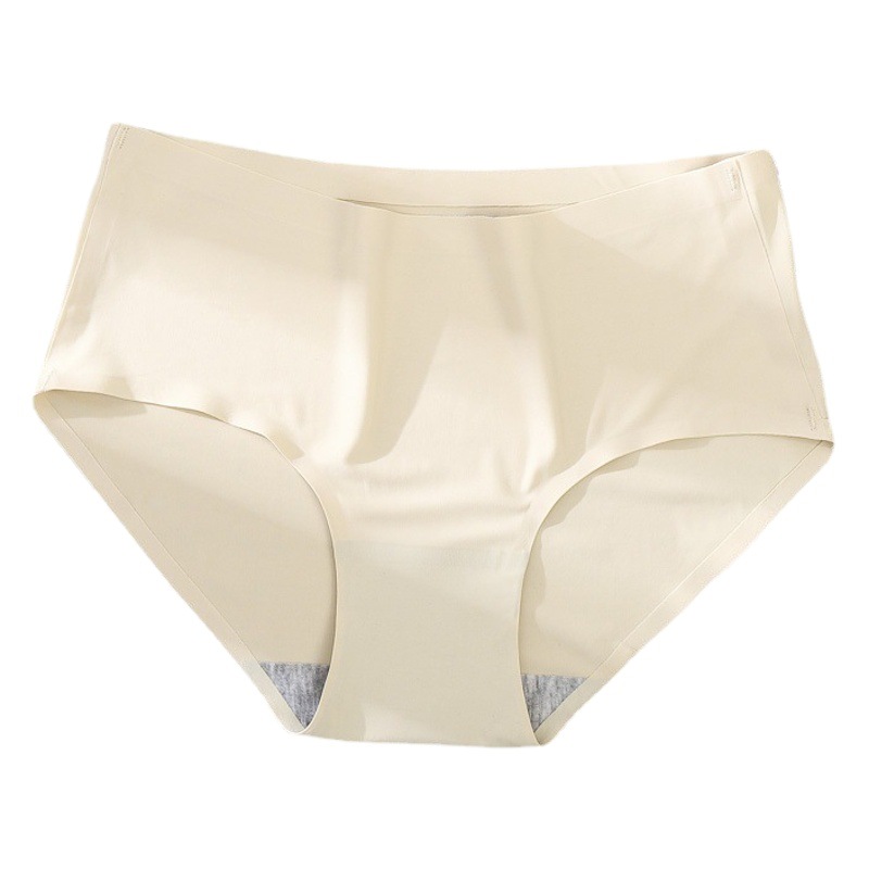 [independent] seamless underwear ladies summer thin ice silk shorts girls waist plus size breathable pants