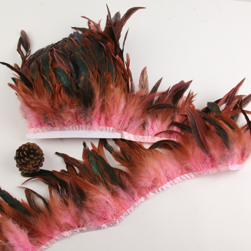 Picture of Factory wholesale diy feather hair green purple swimming cloth feather jewelry crafts decoration accessories clothing accessories