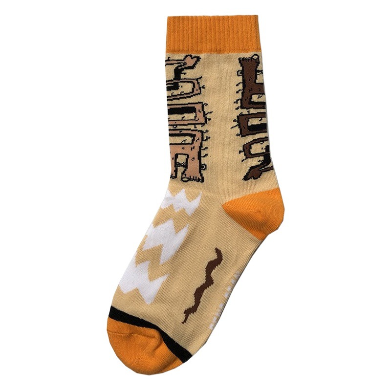 Women's Sports Socks Custom Ins Trendy Skateboard Hip-Hop European and American Street Jacquard Men's Socks SOCKS Socks
