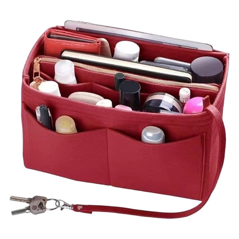 Felt Cosmetic Storage Bag Simple Inner Bag Felt Cosmetic Bag Bag Large Capacity Women's Wash Bag