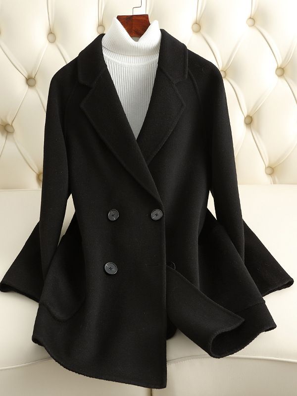 Picture of Double-Sided Cashmere Outwear for Women, Mid-Length, Short, 2025 Autumn and Winter New Style, Small Fragrant Style Wool Outwear for Women Wholesale