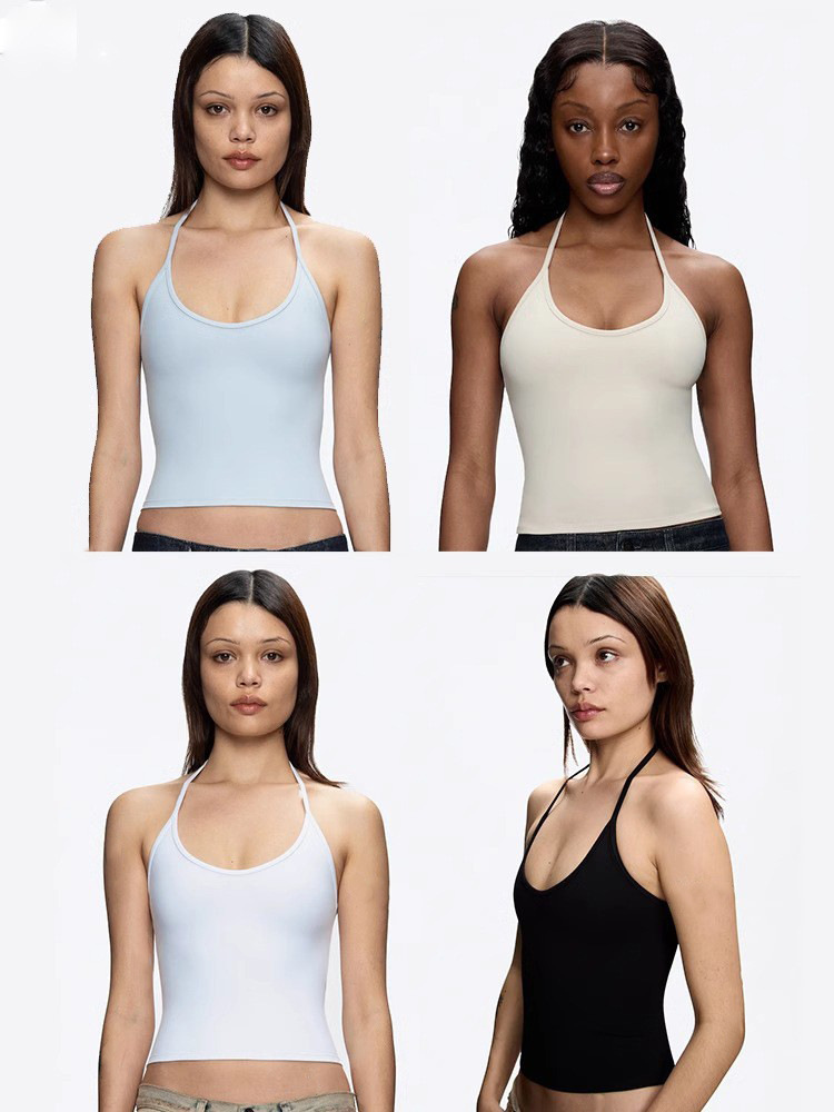 Spot Tankair American Halter Design, Discreet Sexy Pure Desire Top, Beautiful Back, Small Suspender, Backless Heart
