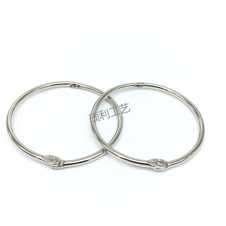 Picture of Manufacturer Wholesale Metal Book Ring Open Loose-Leaf Ring Loose-Leaf Ring Binding Iron Ring Card Movable Ring Colorful Open Ring