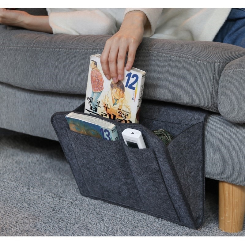 Manufacturer Wholesale Felt Bag Felt Dormitory Bedside Storage Hanging Bag Cosmetics Storage Hanging Large Capacity Storage Bag