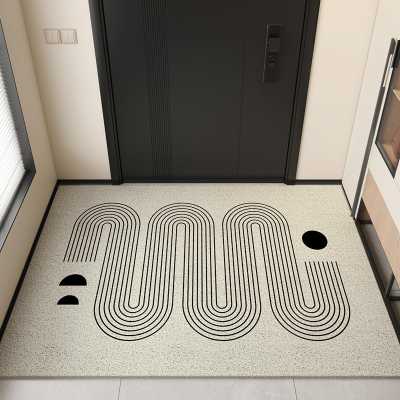 Picture of Advanced Feeling Silk Ring Floor Mat Door Mat Door Mat Door Mat Door Entrance Mat Shoe Changing Area Non-slip Foot Mat Can be Cut