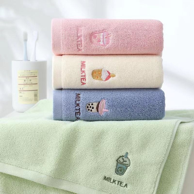 Pure cotton towel 30*60 Regent yarn lint-free soft thick household towel face towel for boys and girls