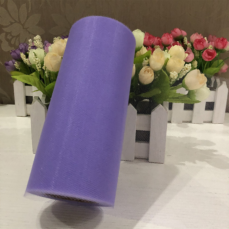 Picture of Wedding party decoration American mesh roll tutu skirt birthday table skirt tulle yarn wedding decoration 15cm * 25 yards